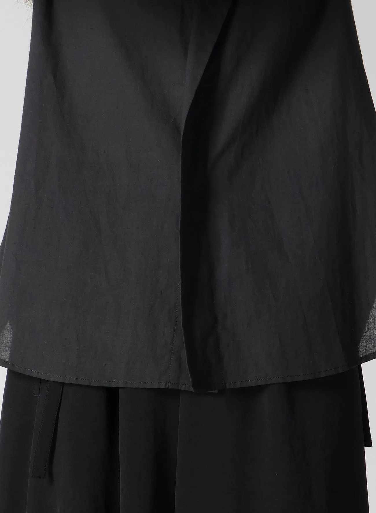 100/-KHADI DRAPED DETAIL HOOD DRESS