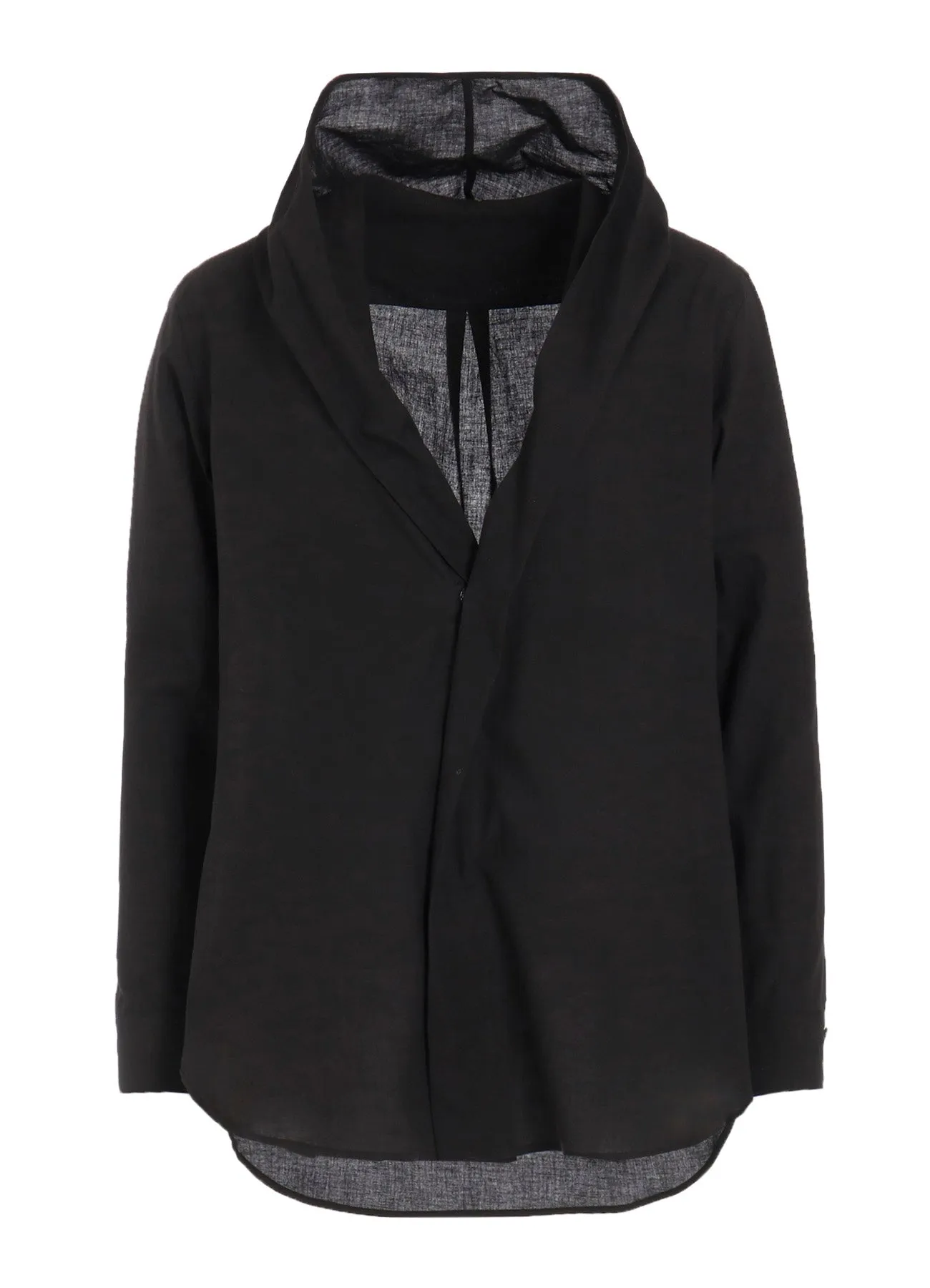 100/-KHADI DRAPED DETAIL HOOD DRESS