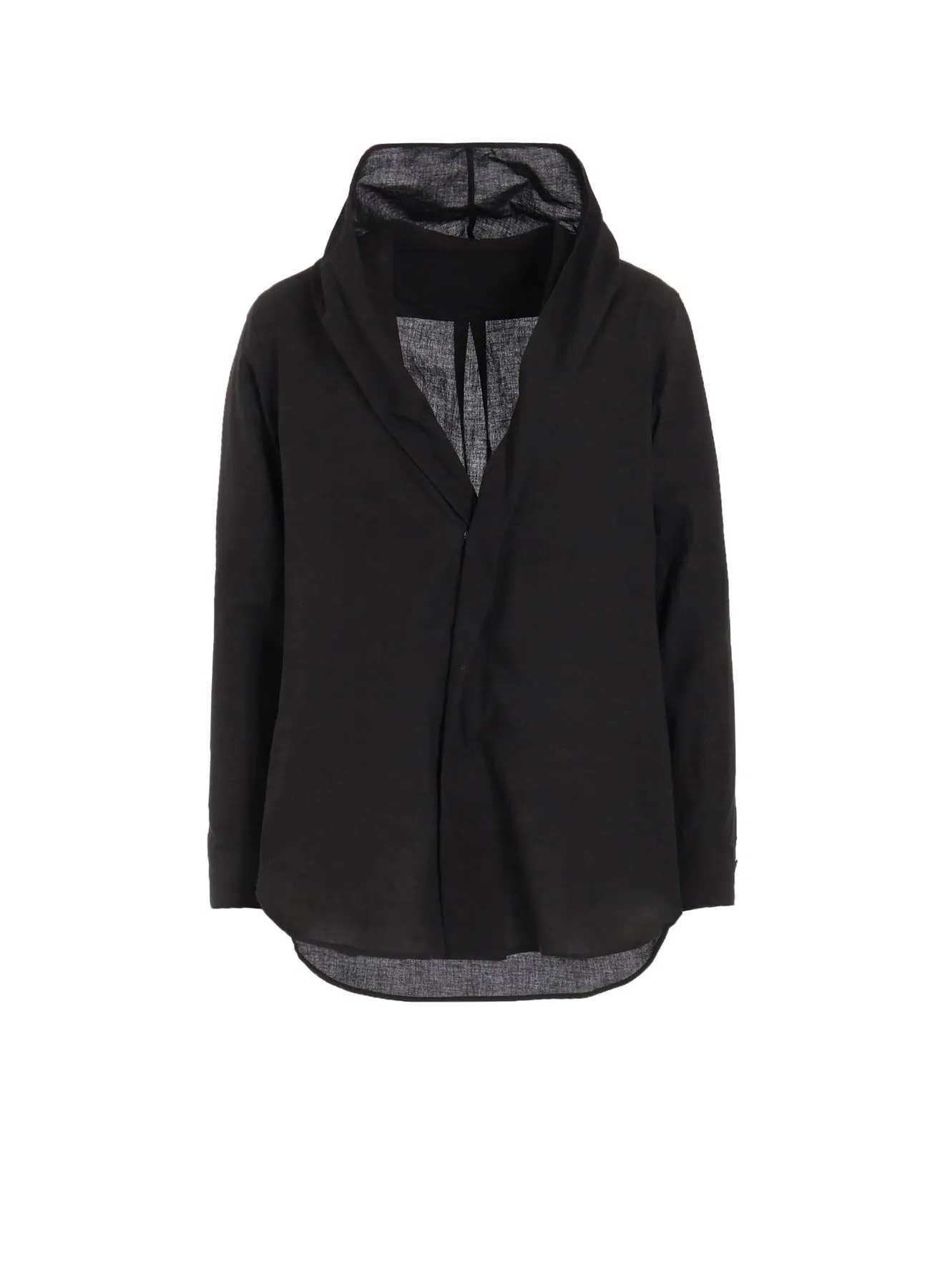 100/-KHADI DRAPED DETAIL HOOD DRESS