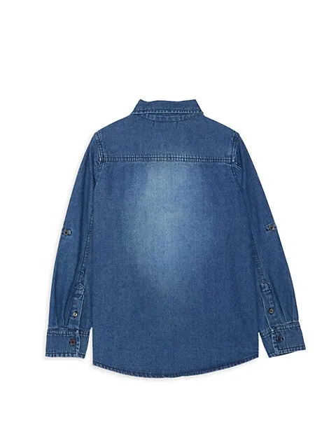 7 For All Mankind Boy's Long-Sleeve Denim Shirt