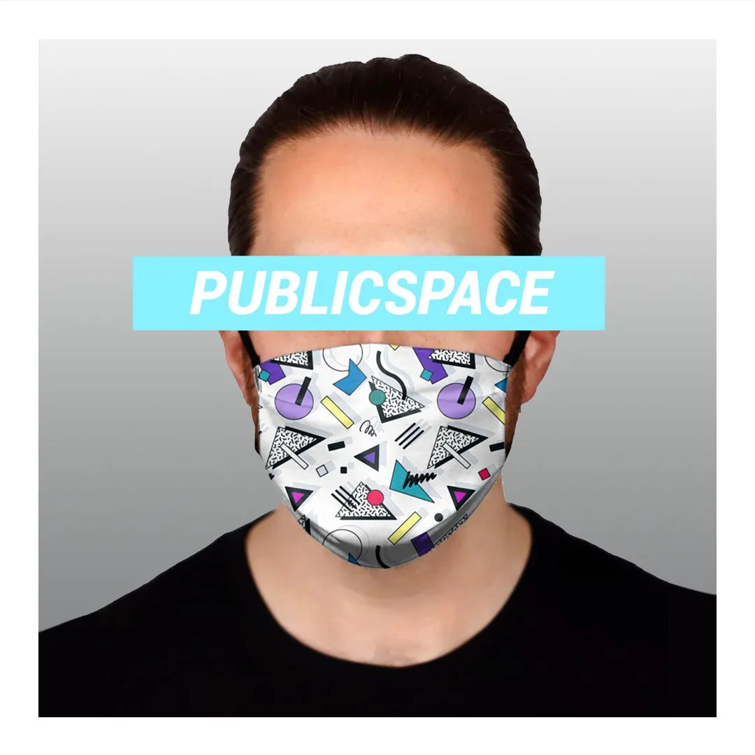 80s print cloth face mask (non medical)