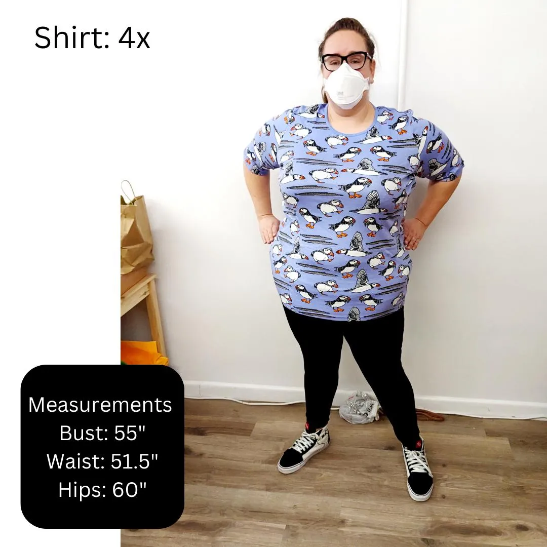 Adult's Puffins - Blue Atoll Long Sleeve Shirt