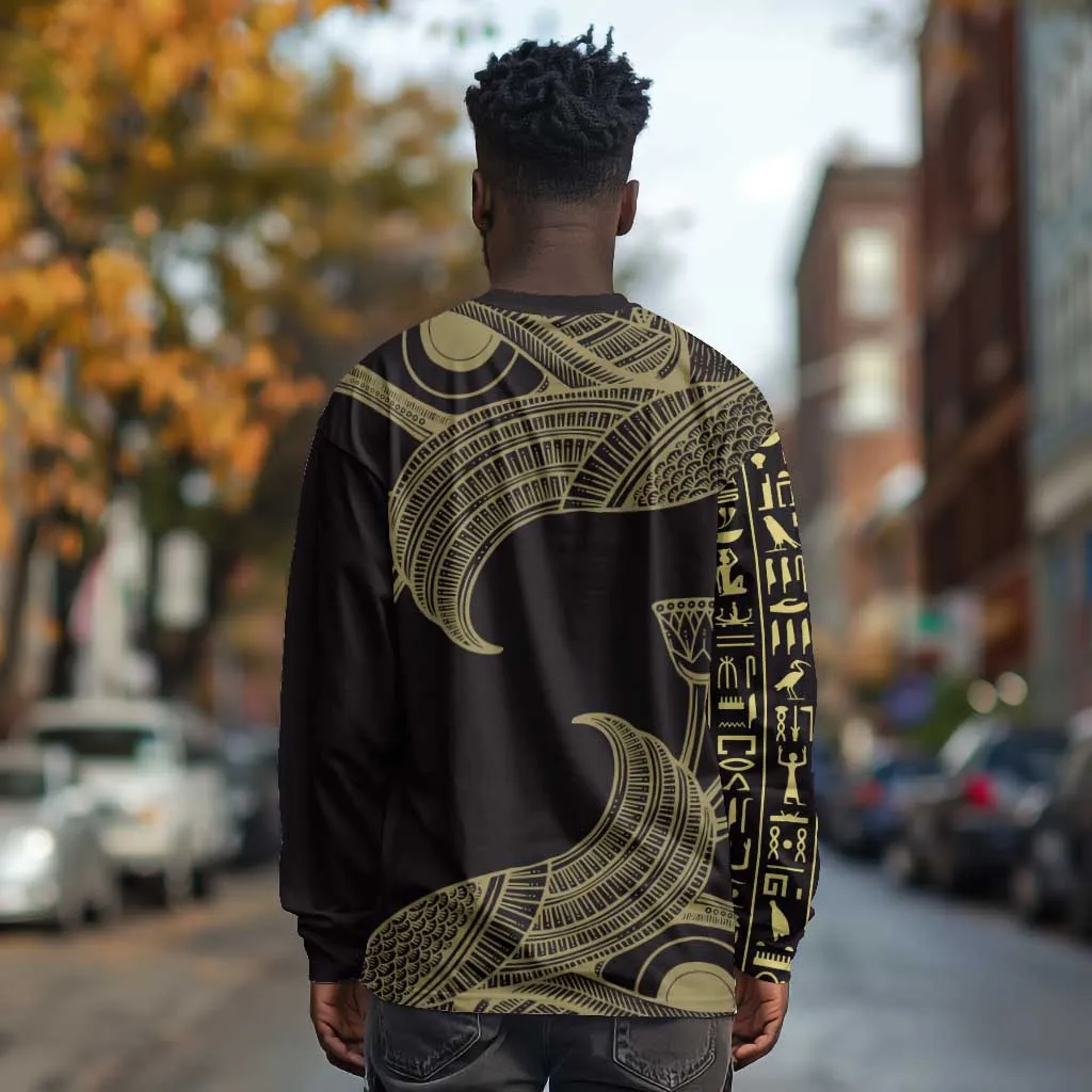 Afro Egypt Long Sleeve Shirt Horus Eyes Egyptian God DT03