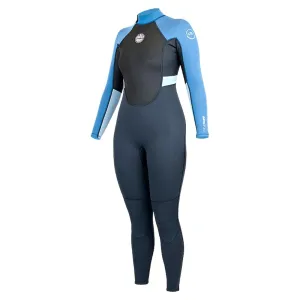 Alder Women's Impact 3/2mm Full Back Zip Wetsuit  - Graphite