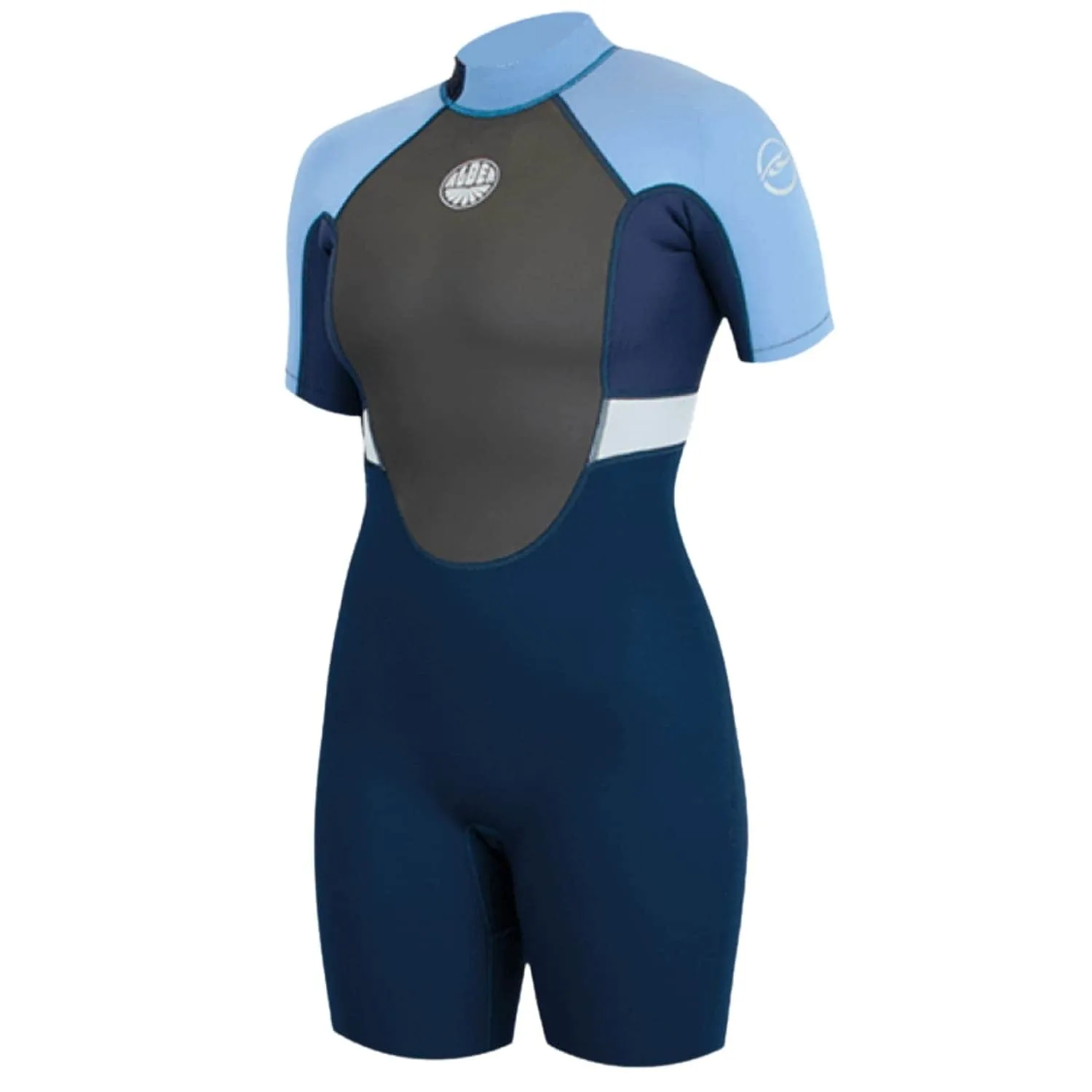 Alder Womens Impact 3/2mm Shortie Wetsuit  - Blue