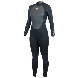 Alder Women's Stealth 5/4/3mm Back Zip Winter Wetsuit - Black