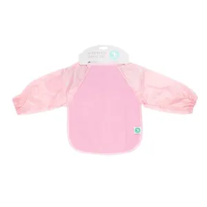 All4Ella Long Sleeve Bib - Pink Star