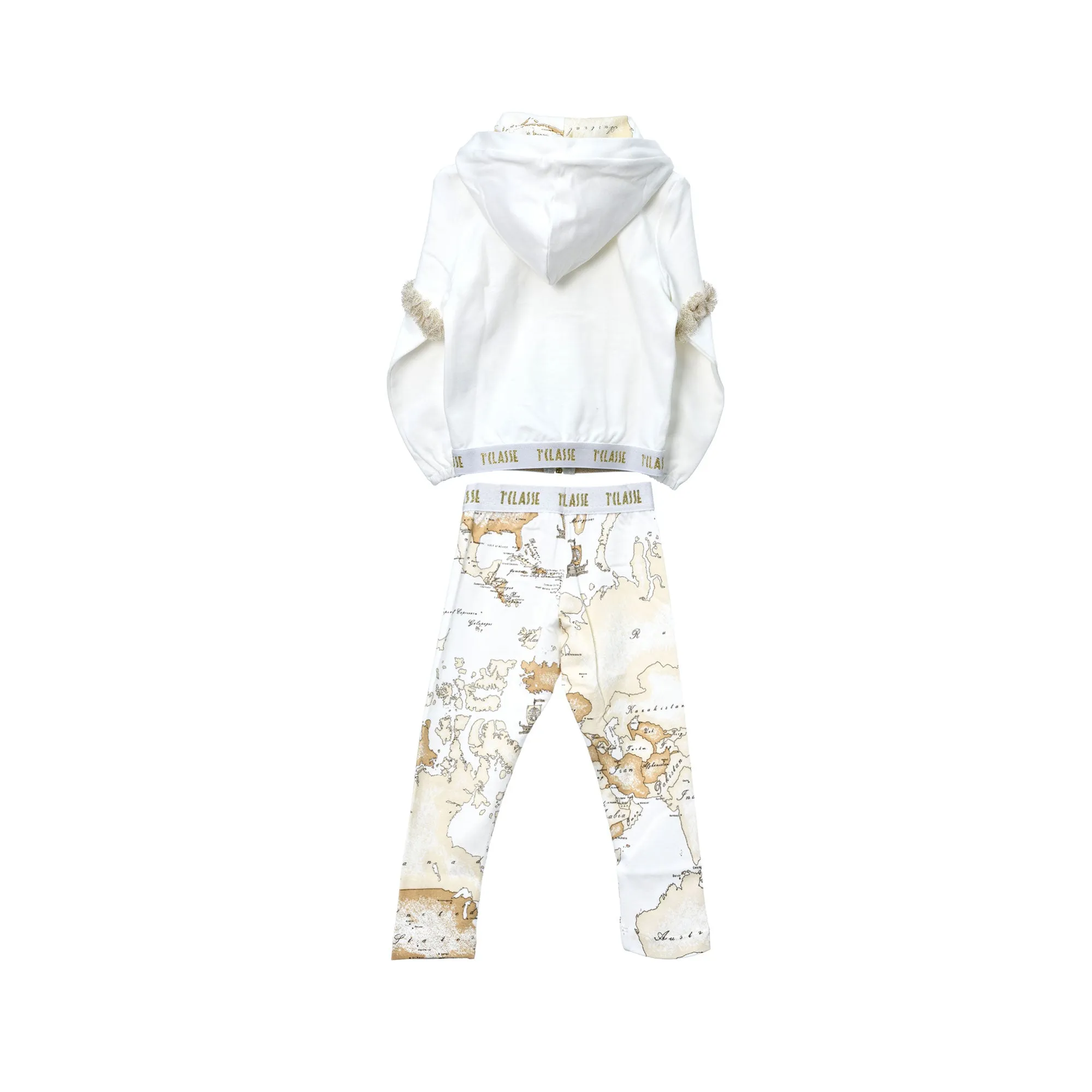 Alviero Martini Kids Girl's Cream Jogging Suit