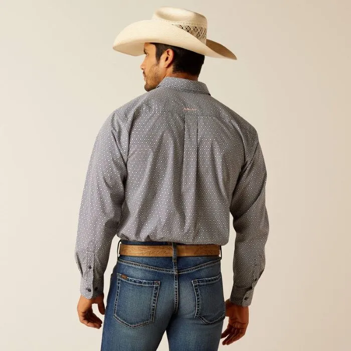 ARIAT TATUM MENS LONG SLEEVE SHIRT - DRESS BLUE