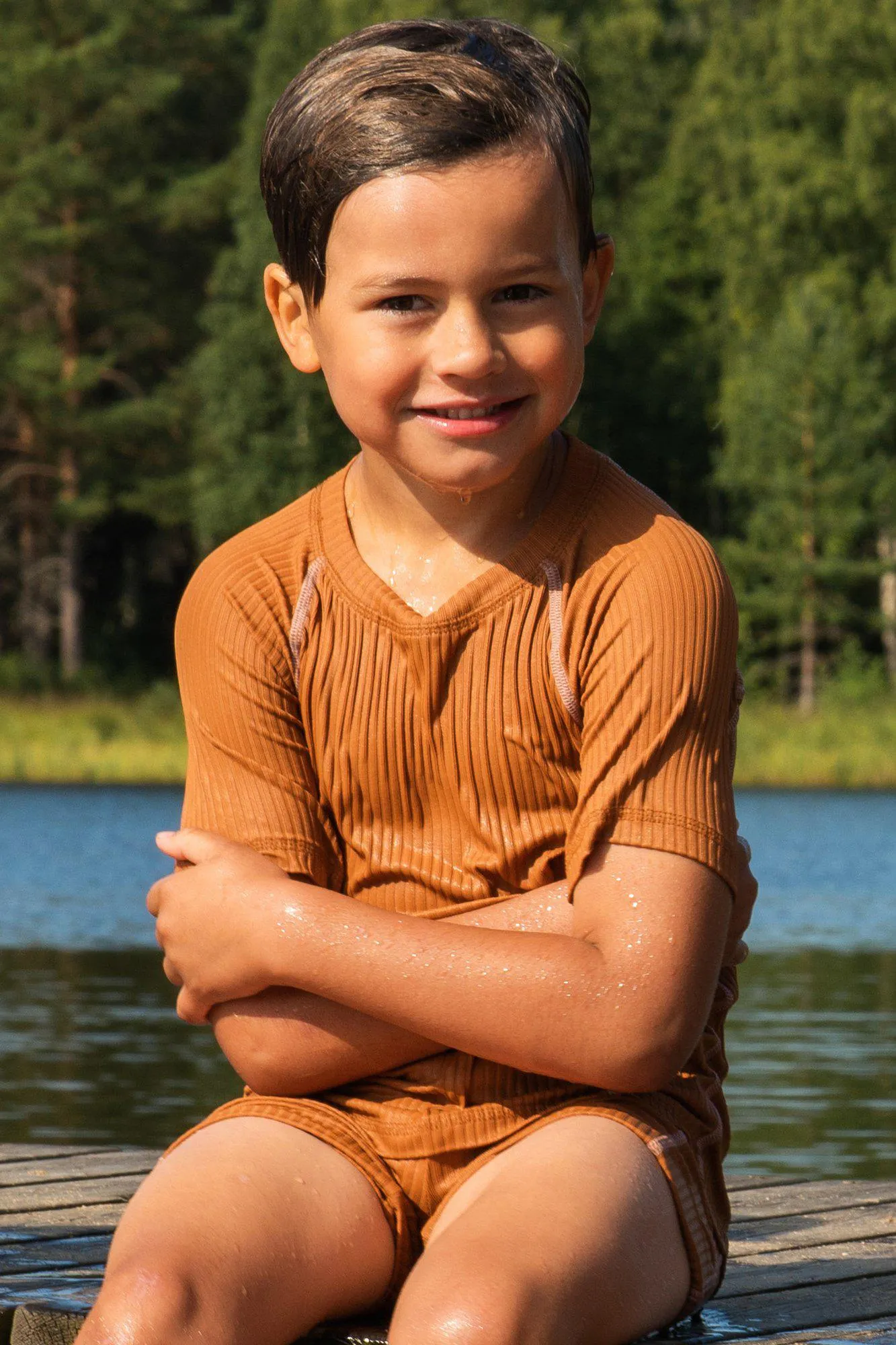 ATEN T-SHIRT - SUDAN BROWN