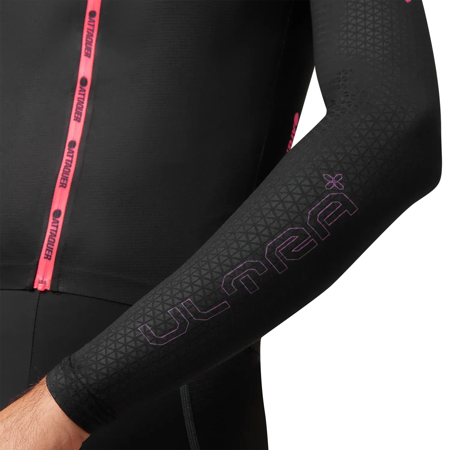Attaquer ULTRA  Aero Long Sleeved Jersey Black/Neon Pink