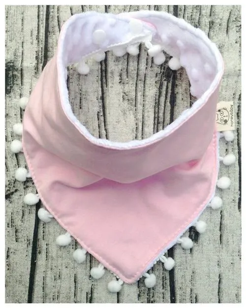 Baby Bibs Cotton Lace Tassel Double Slobber Cartoon Triangle Waterproof Infants Towel Burp Cloths Children Self Feeding Care Bib for Kids
