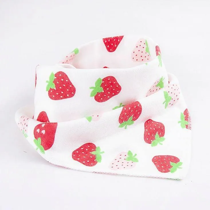 Baby Bibs Waterproof Triangle Cotton Cartoon Child Bibs Dribble Bibs Newborn Slabber Absorbent Cloth For Kids
