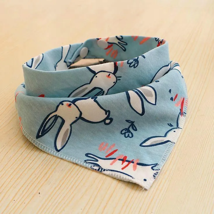 Baby Bibs Waterproof Triangle Cotton Cartoon Child Bibs Dribble Bibs Newborn Slabber Absorbent Cloth For Kids