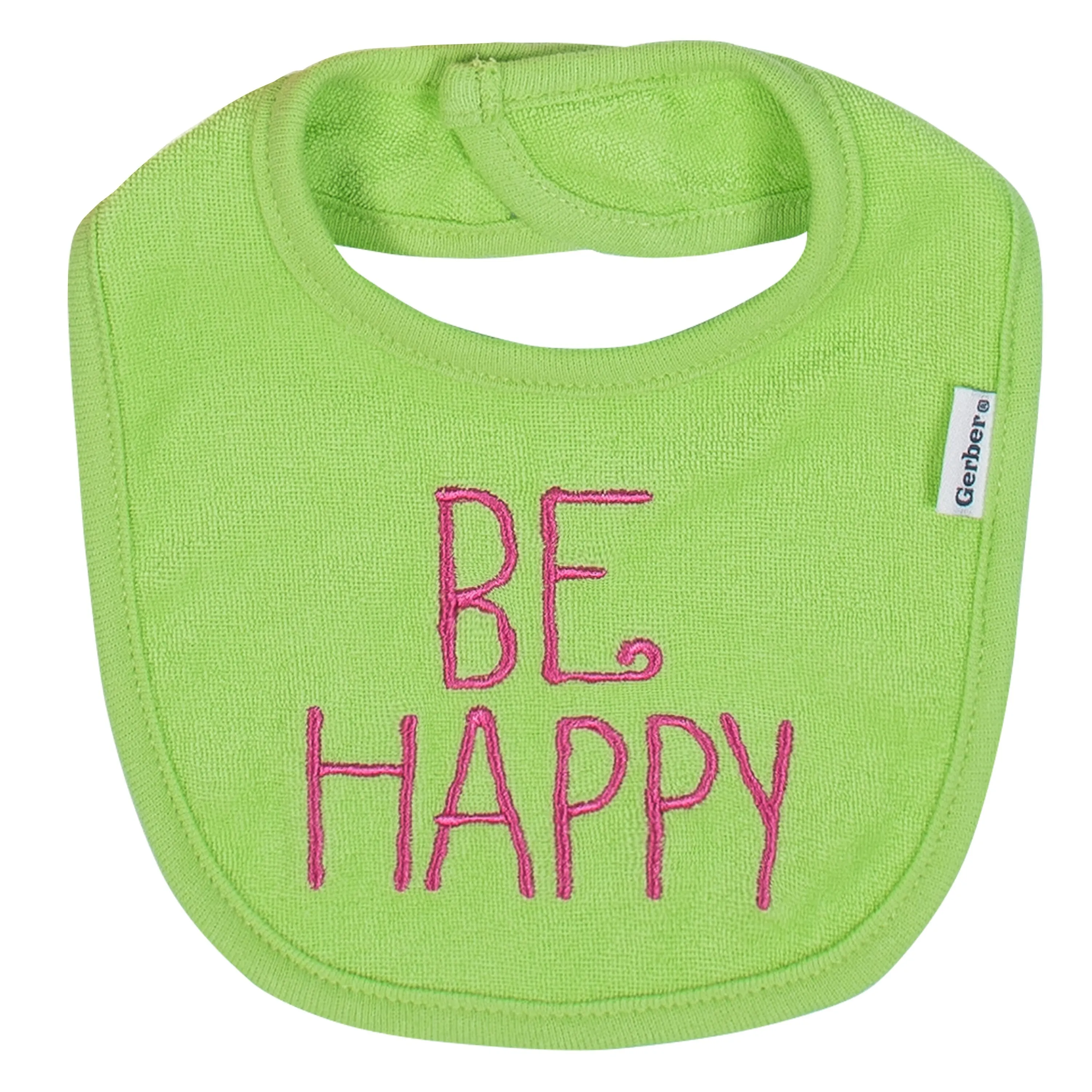 Baby Girls' 5-Pack Carmine Rose Dribbler Bibs