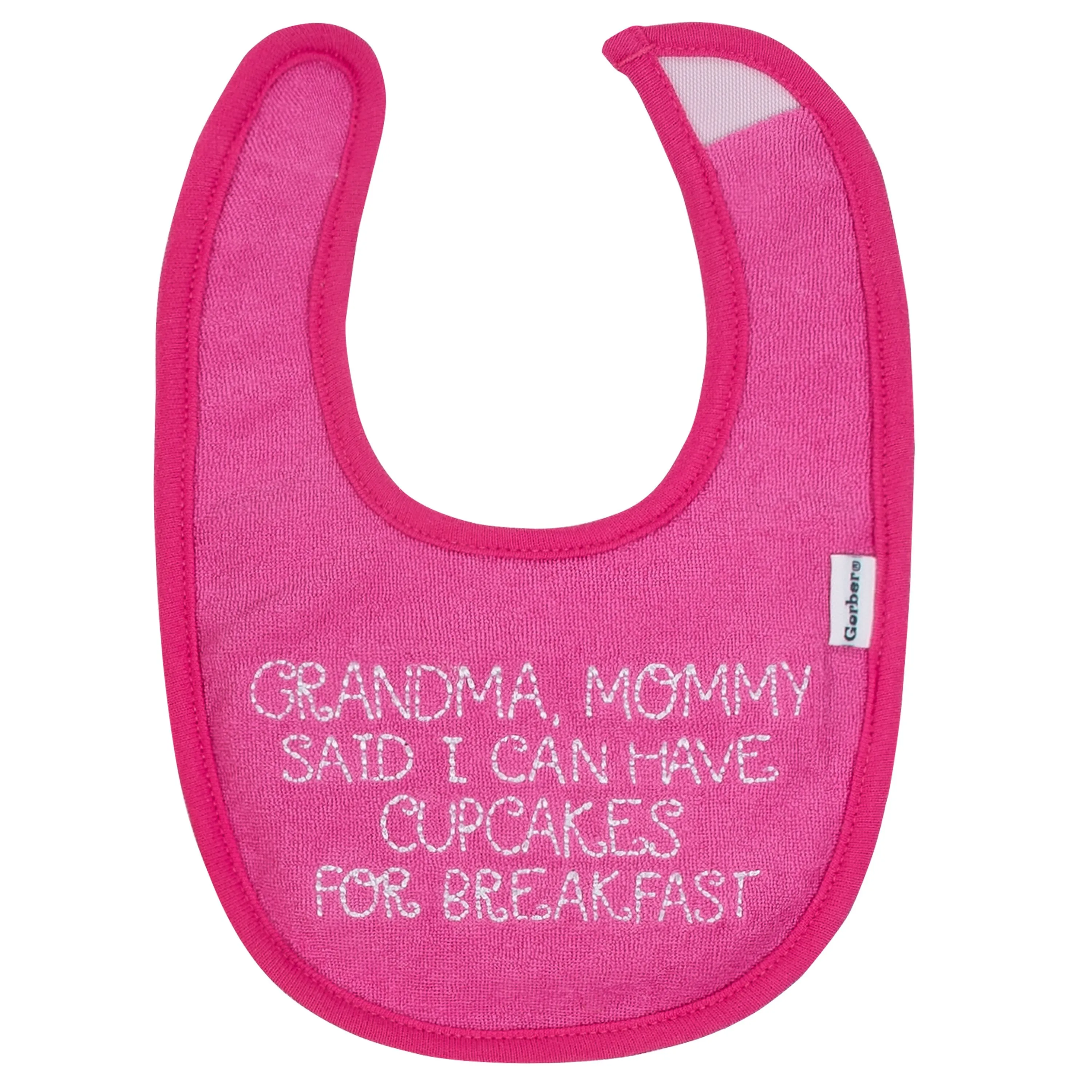 Baby Girls' 5-Pack Carmine Rose Dribbler Bibs