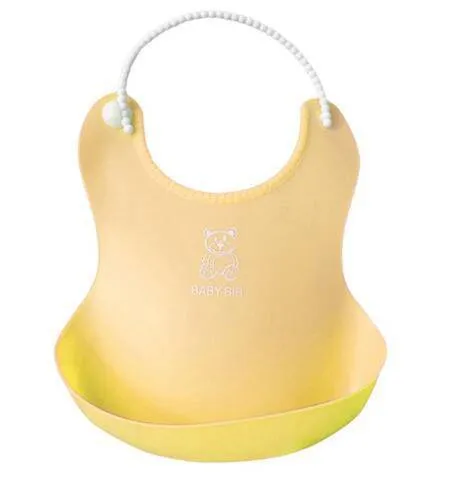 Baby Infant Toddler Waterproof Silicone Bib - Pink, Yellow, Blue, Green