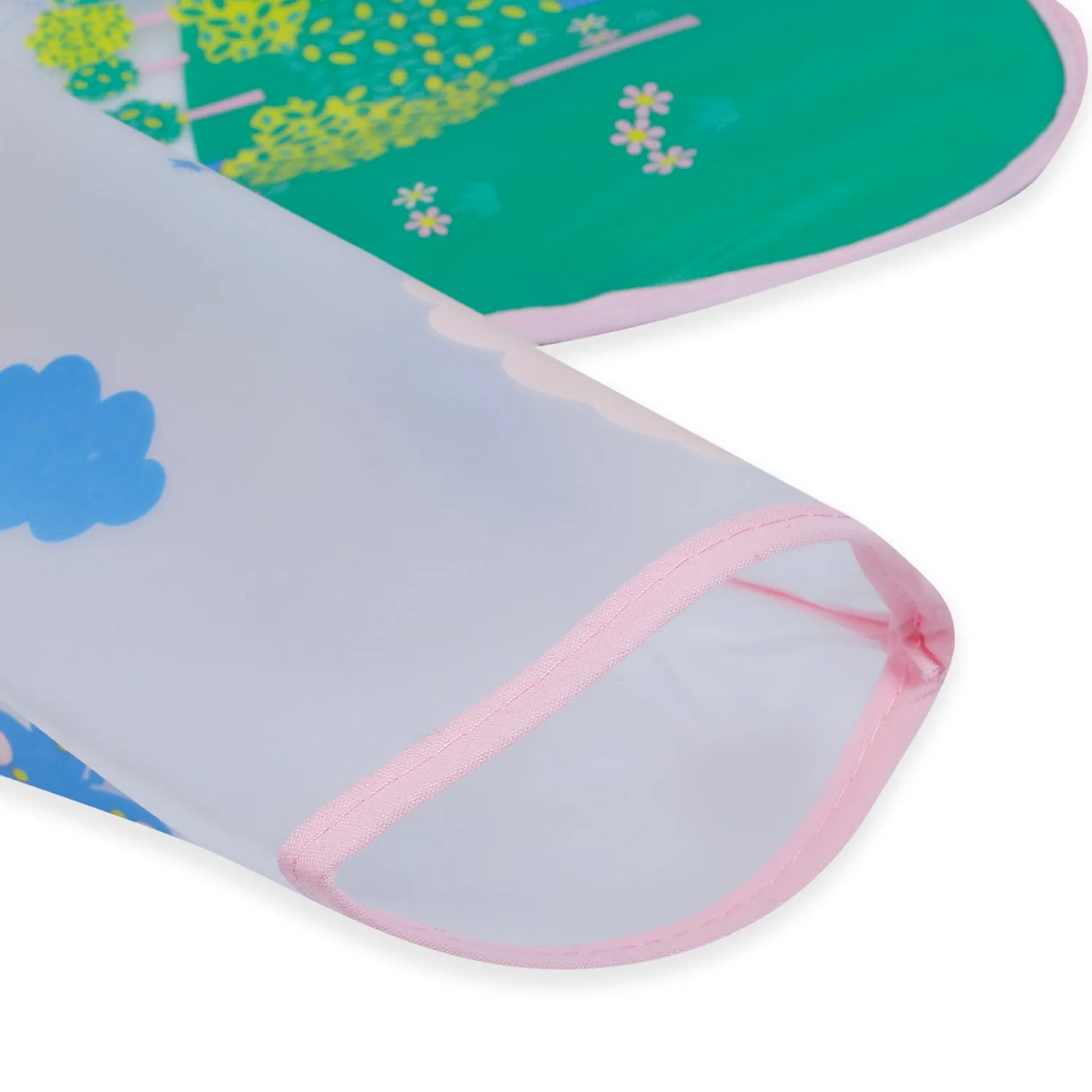 Baby Moo Prettiest Fairy Long Sleeves Waterproof Wear Me Bib - Pink