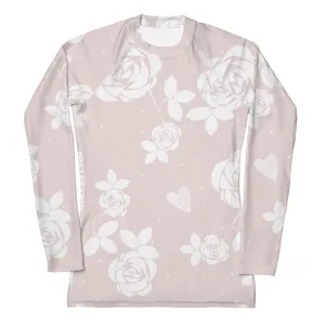 Baby Pink Floral - Sustainably Made Long Sleeve Tee