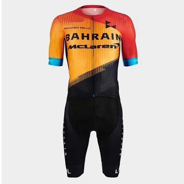bahrain pro cycling team Eurosport Boutique ultralight summer Cycling short sleeve bicycle Race race ciclismo cycle wear Jersey