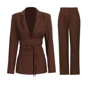 Bandage Elegant Blazer Suit