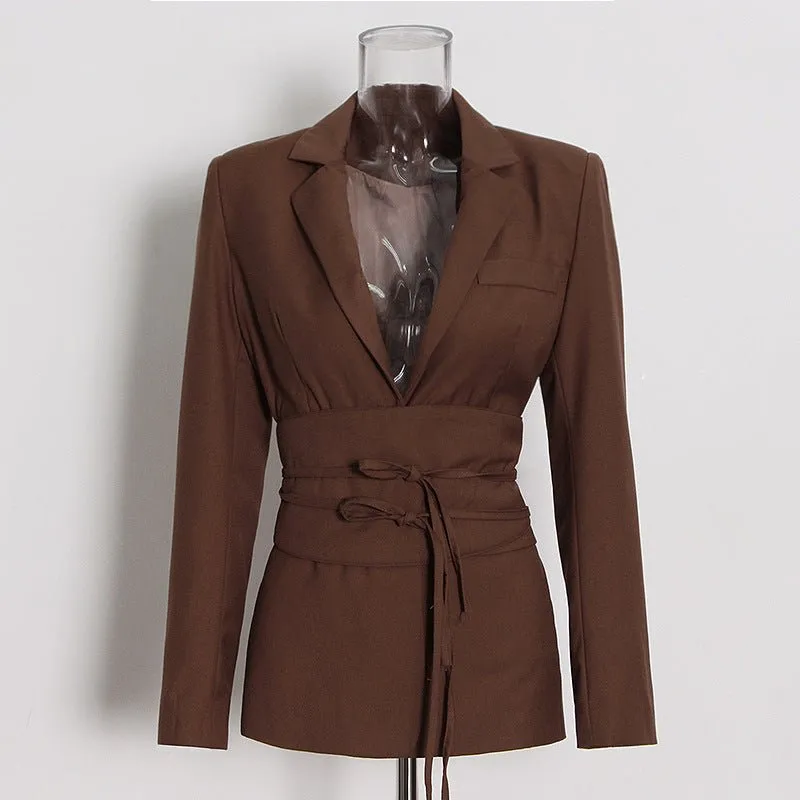 Bandage Elegant Blazer Suit