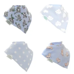 Bandana Bib Set | Cuddly Blues