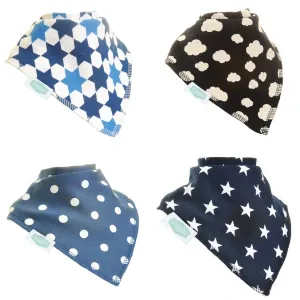 Bandana Bib Set | Just Blues