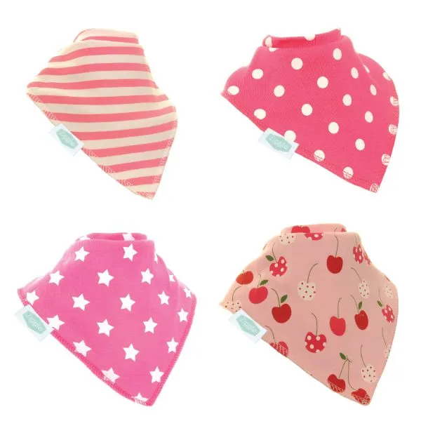 Bandana Bib Set | Pretty Pinks
