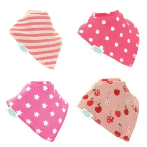 Bandana Bib Set | Pretty Pinks