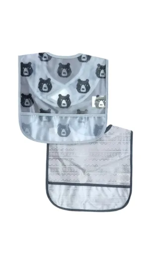 Bear All Over Waterproof Feeding Bibs