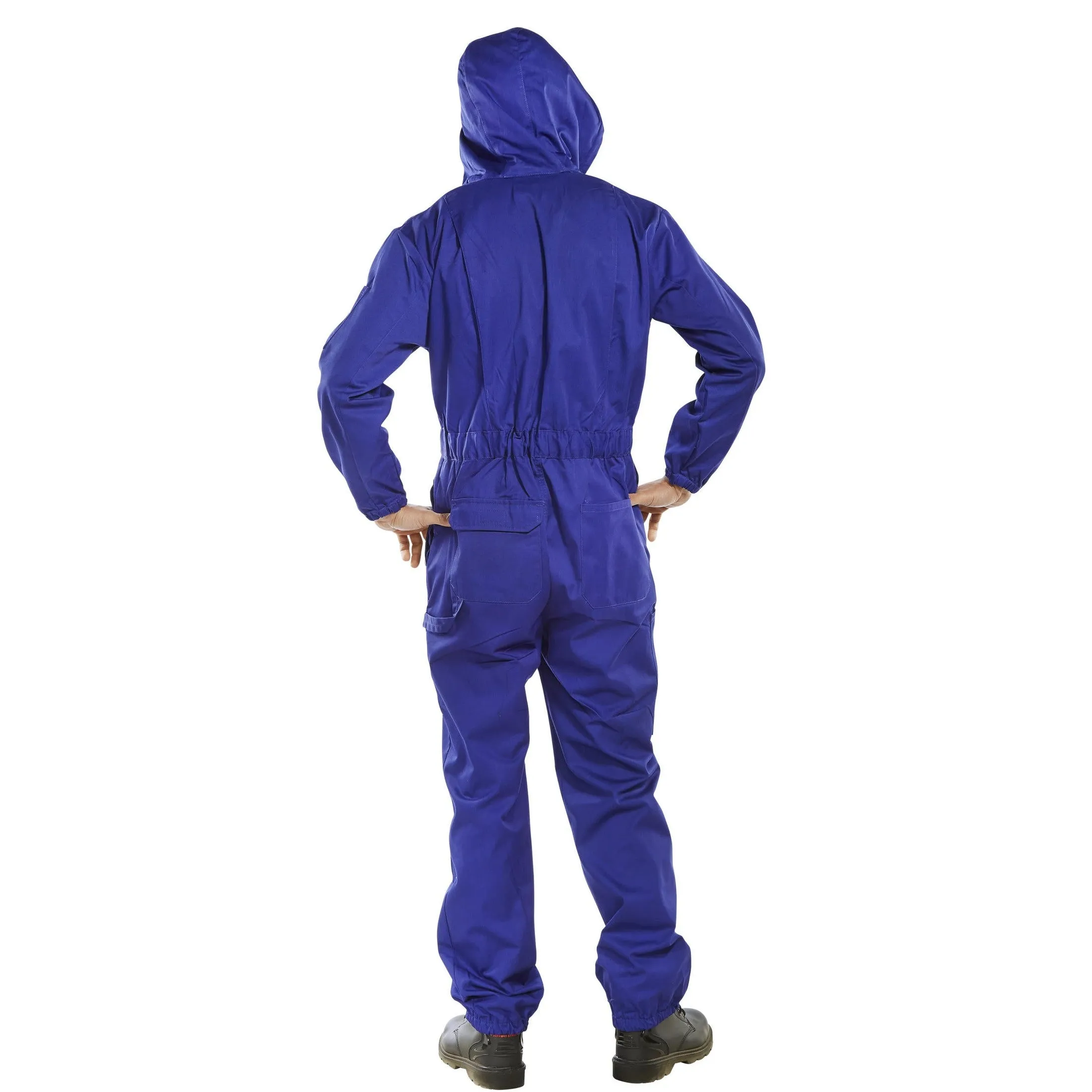 Beeswift Super Click Hooded Boiler Suit Royal Blue