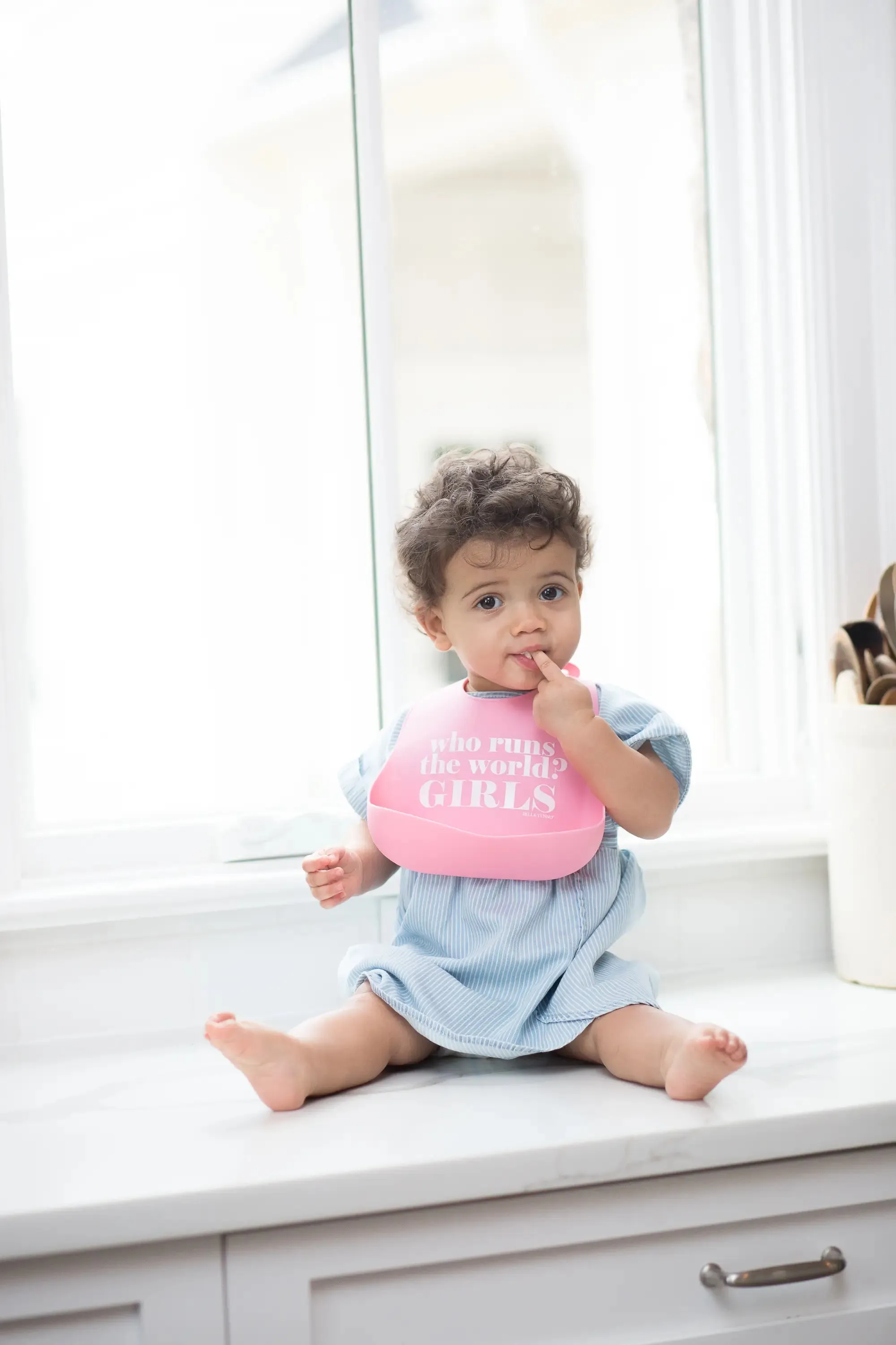 Bella Tunno Who Runs the World Wonder Bib