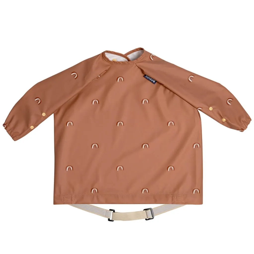 BIBADO Coverall Weaning Bib - Chasing Rainbows Terracotta