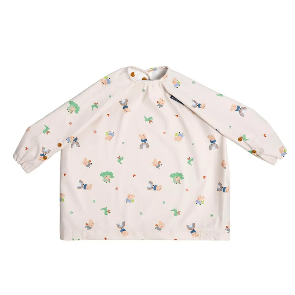BIBADO Coverall Weaning Bib - George Pig Beige