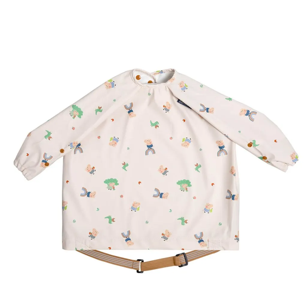 BIBADO Coverall Weaning Bib - George Pig Beige