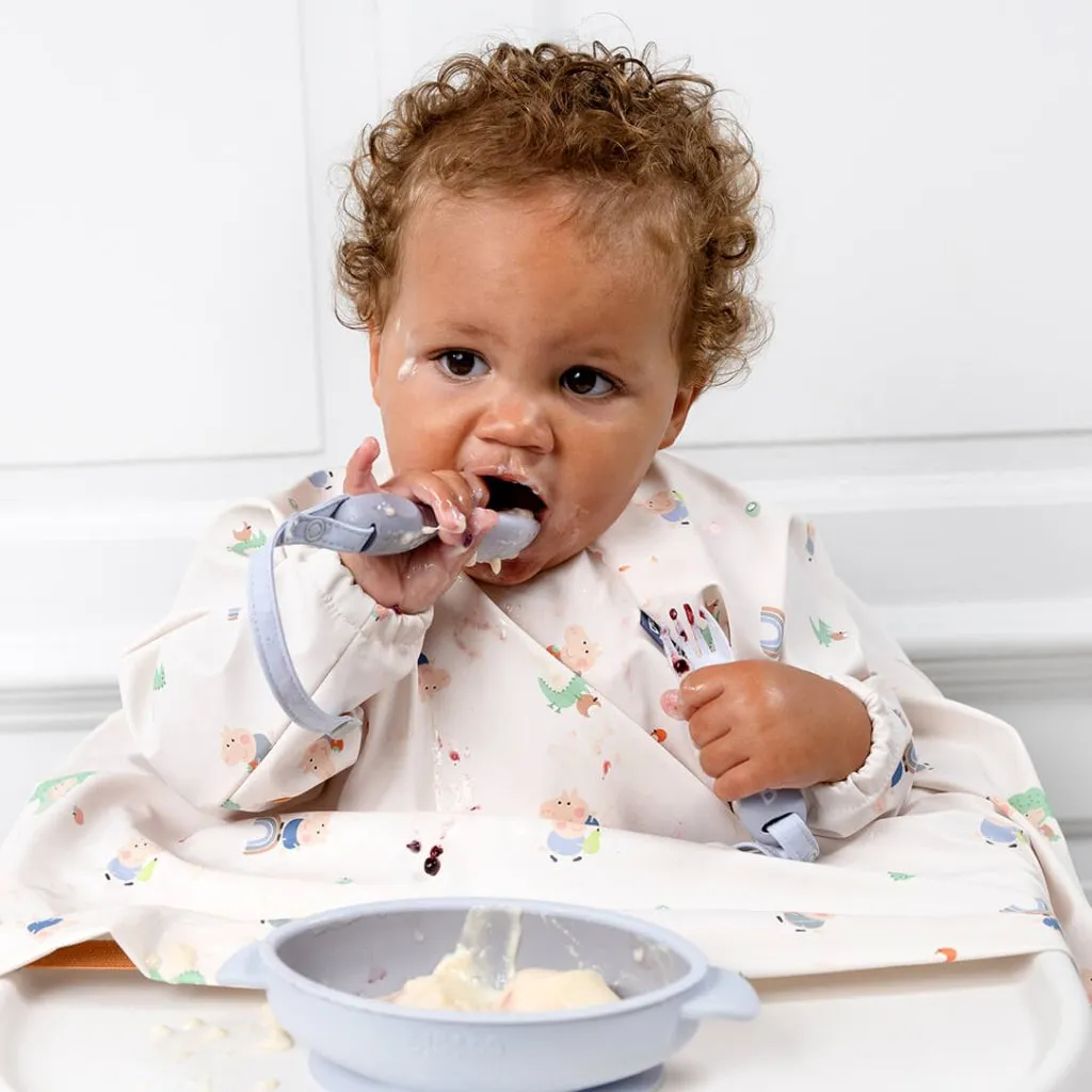 BIBADO Coverall Weaning Bib - George Pig Beige