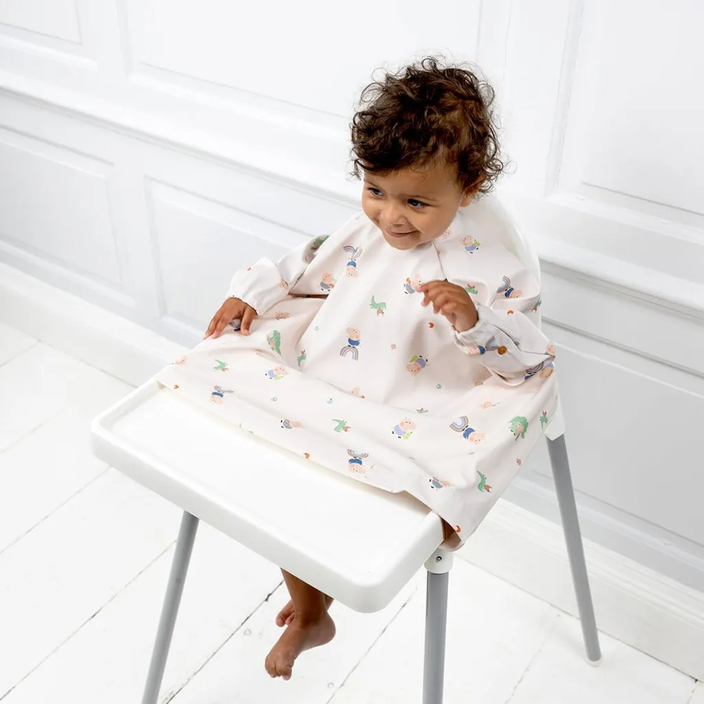 BIBADO Coverall Weaning Bib - George Pig Beige