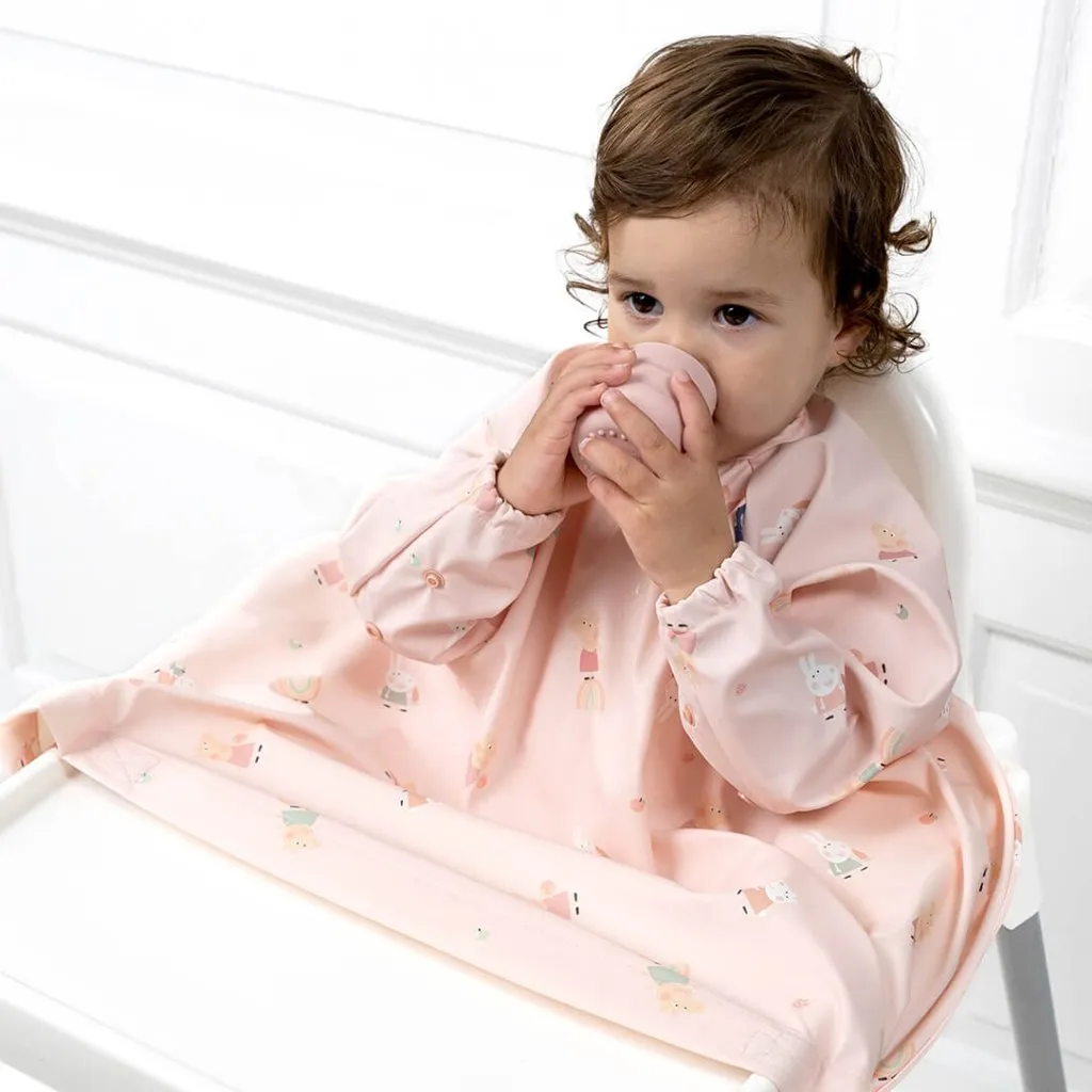 BIBADO Coverall Weaning Bib - Peppa PigPink