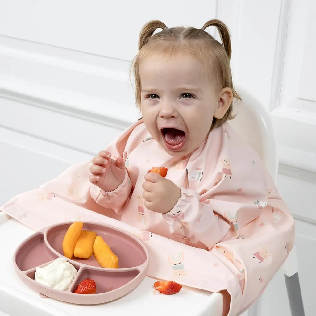 BIBADO Coverall Weaning Bib - Peppa PigPink