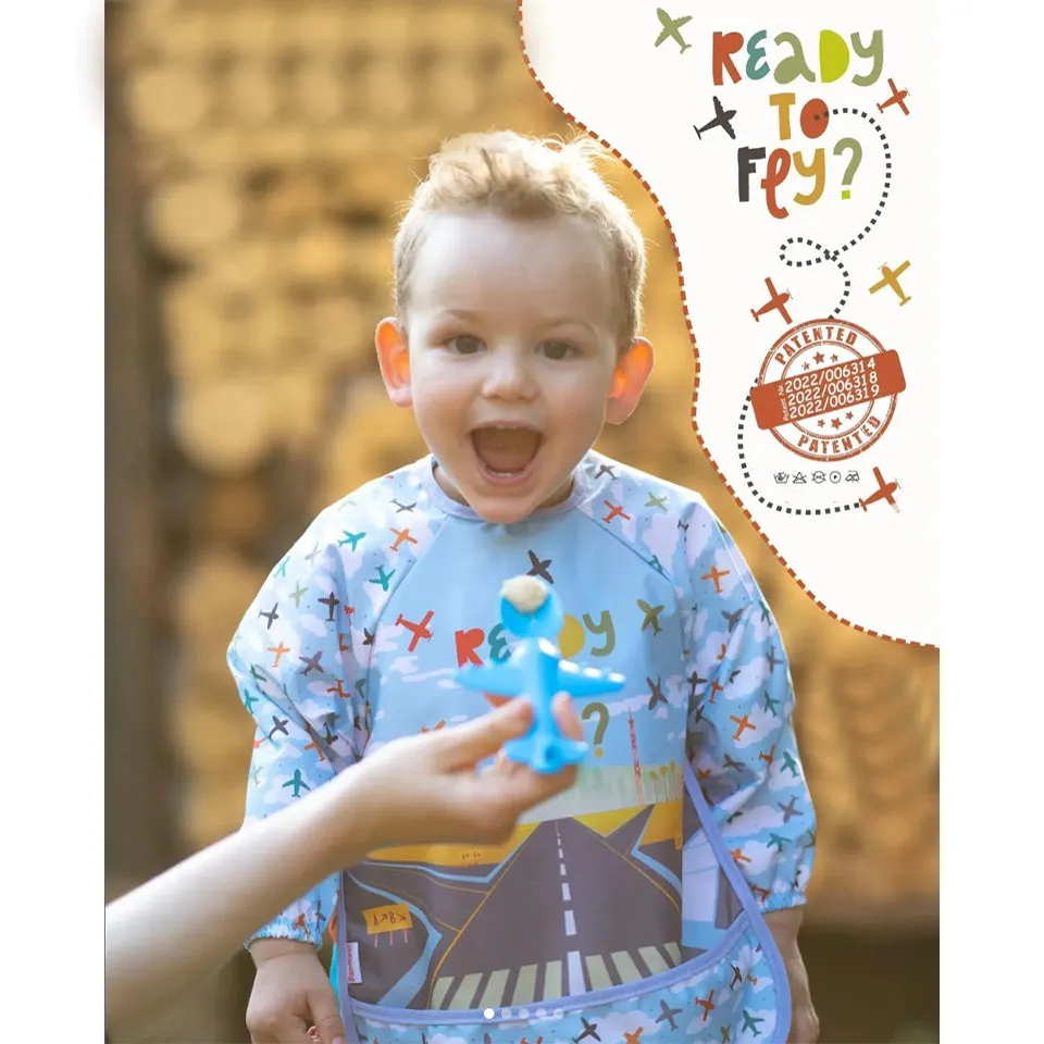 bibs with Sleeves   Aircraft Spoon