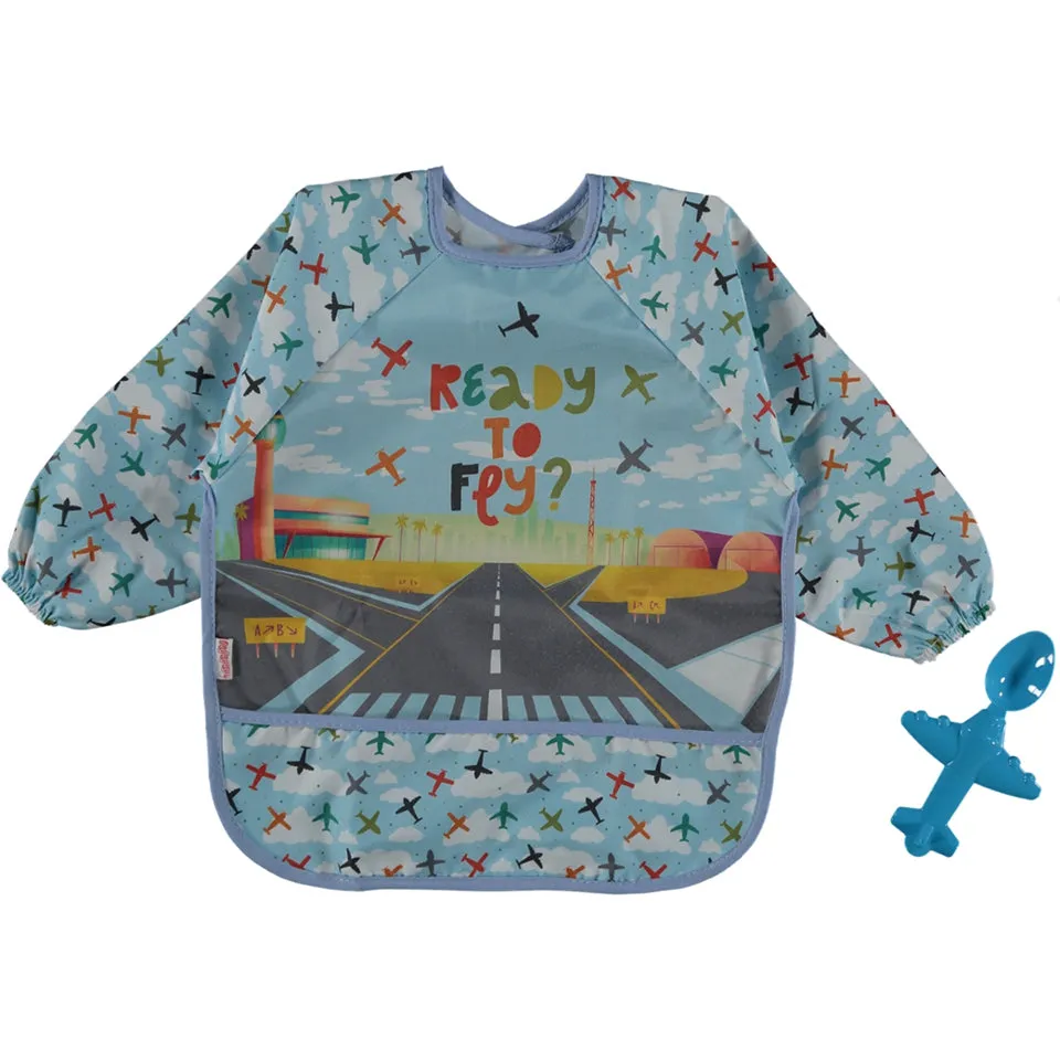 bibs with Sleeves   Aircraft Spoon