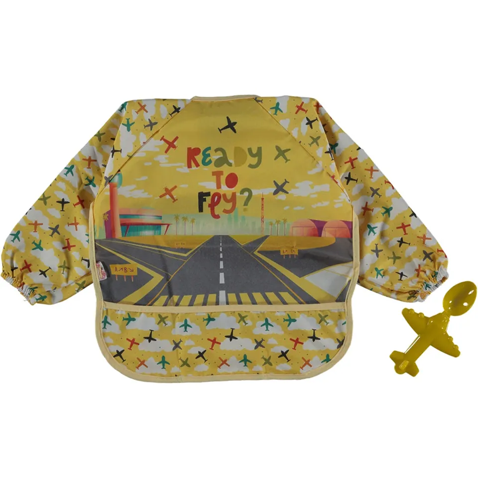 bibs with Sleeves   Aircraft Spoon