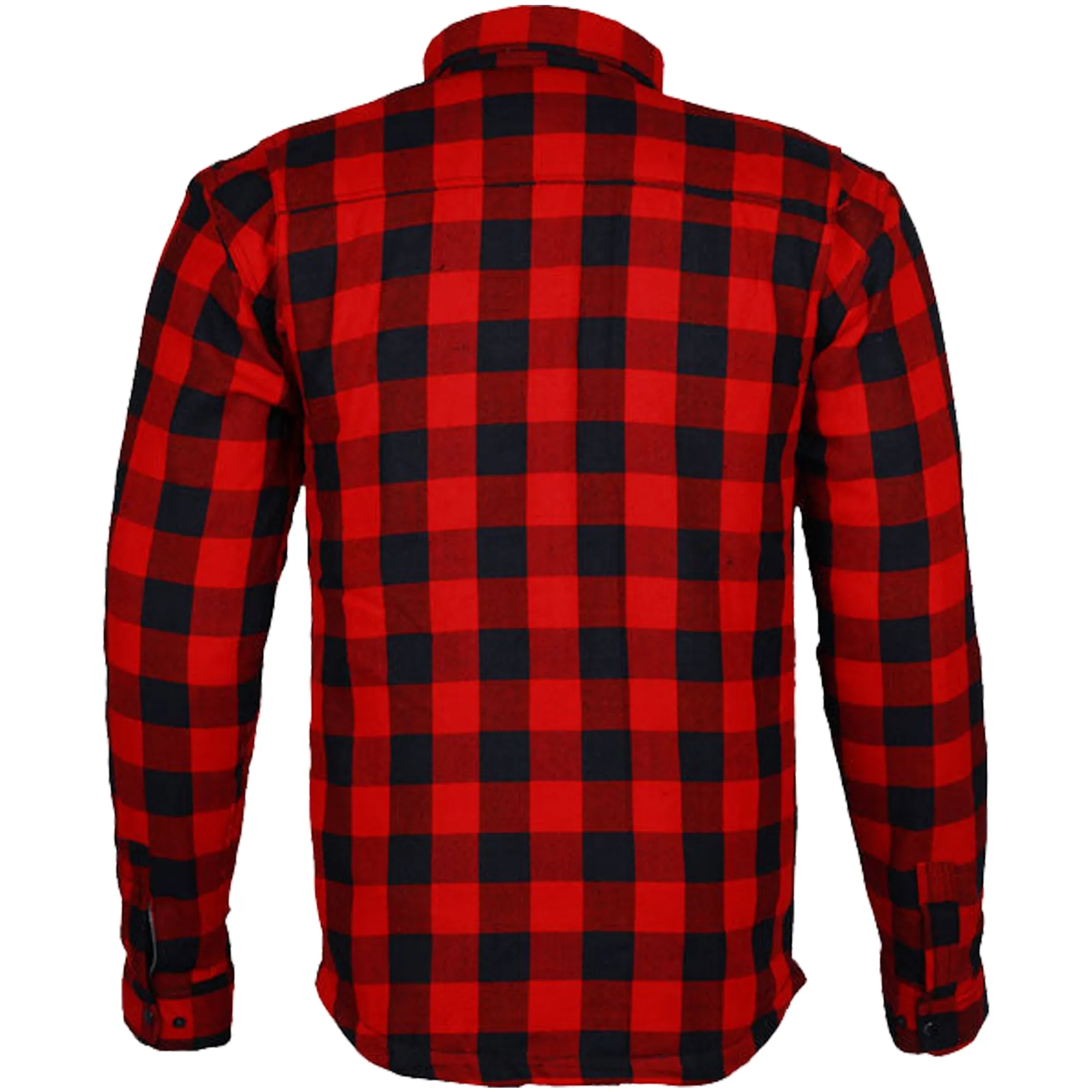 Bikers Gear Australia Exo Protective Lined with Kevlar Motorcycle Shirts Red / Black