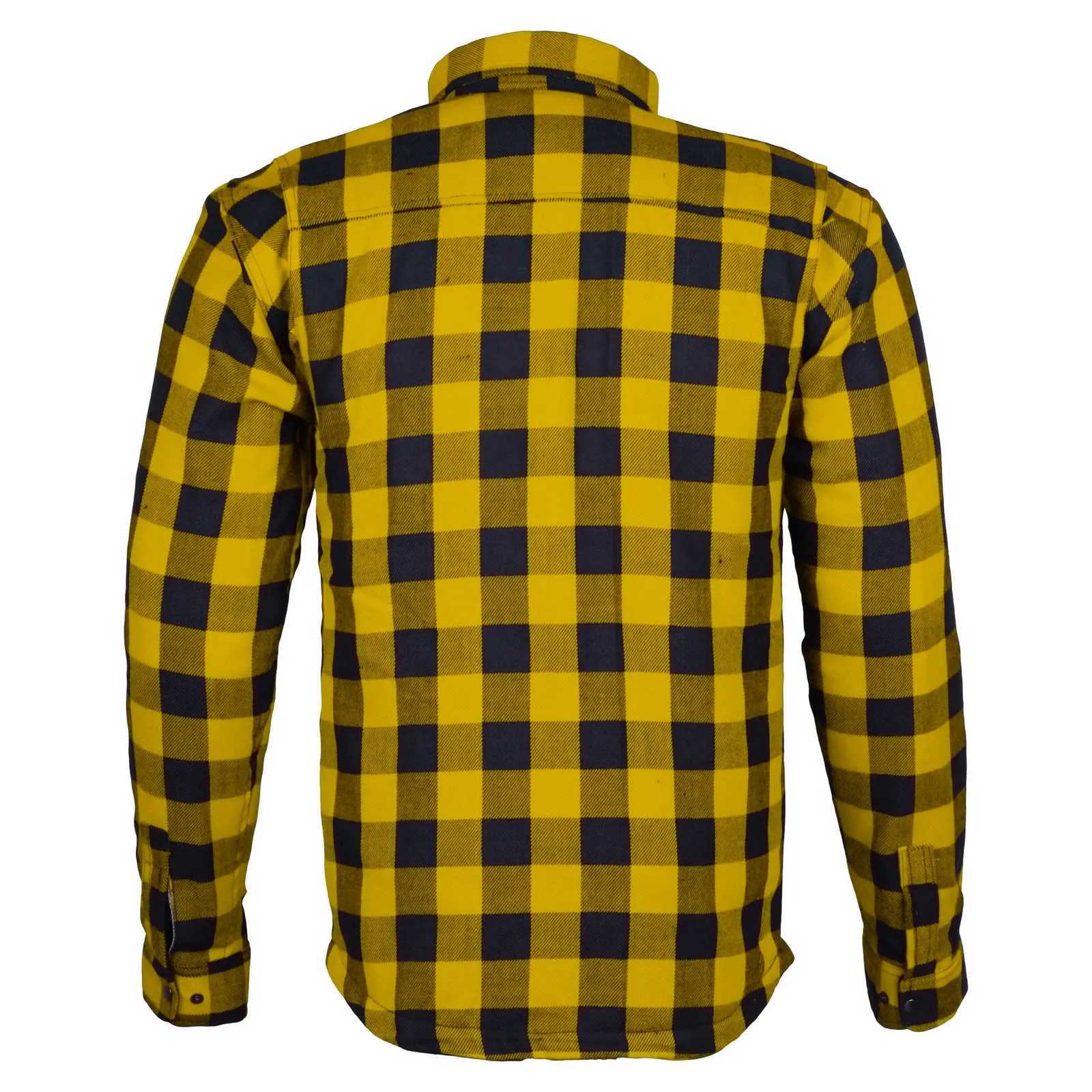 Bikers Gear Australia Exo Protective Lined with Kevlar Motorcycle Shirts Yellow