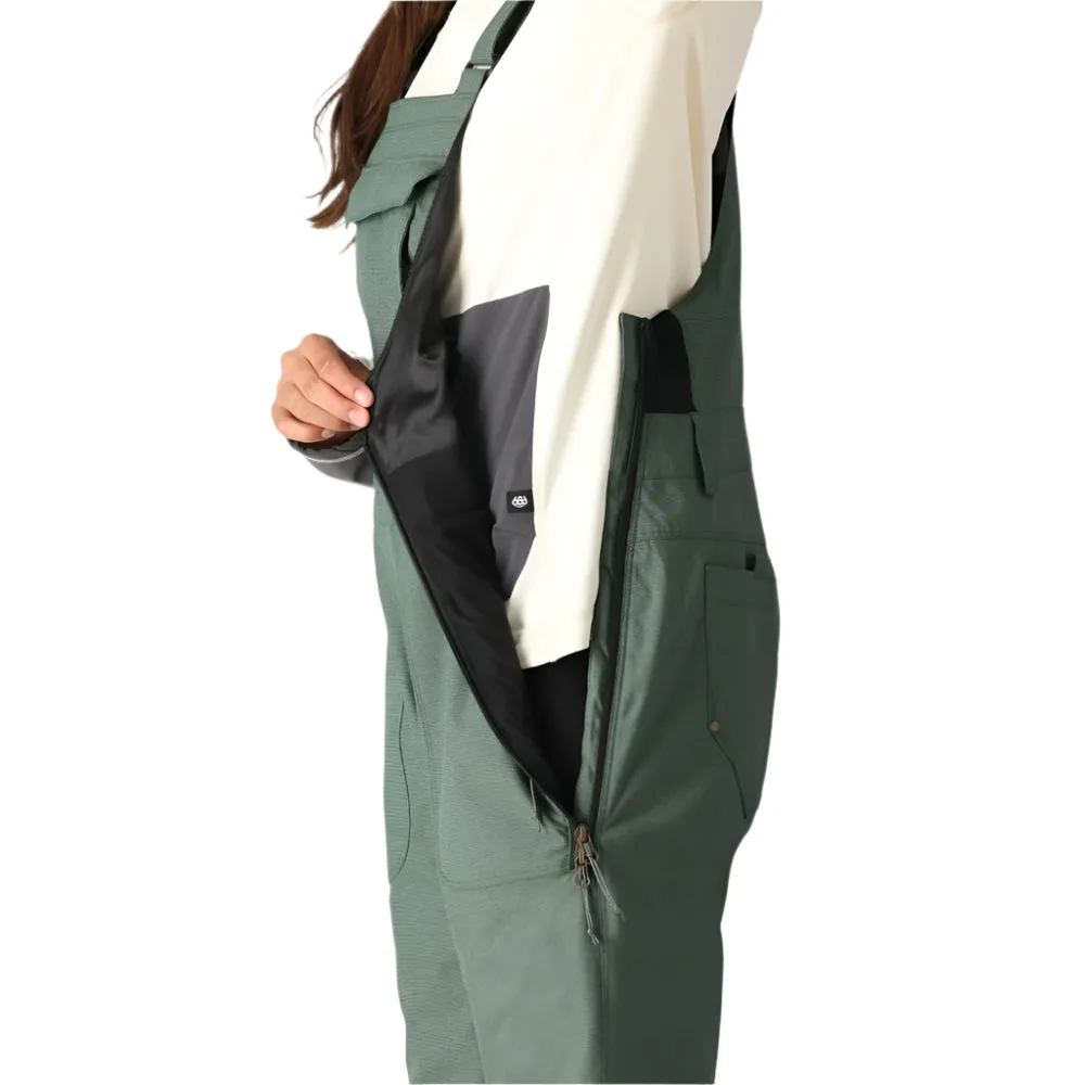 Black Magic Bib Snowboard Pants - Womens