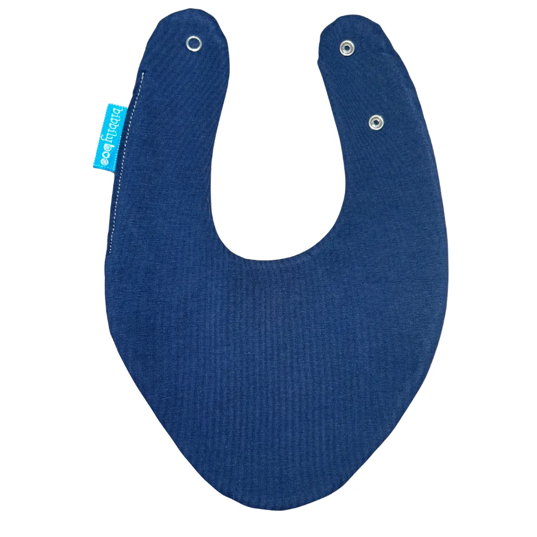 Blue Bundle of 3 Waterproof Dribble Bibs