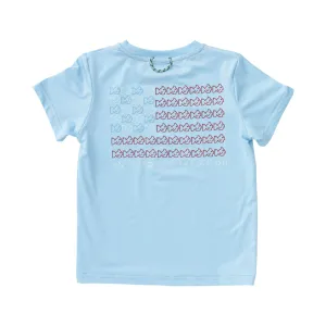 Boys Pro Performance Fishing Tee with America Flag Art