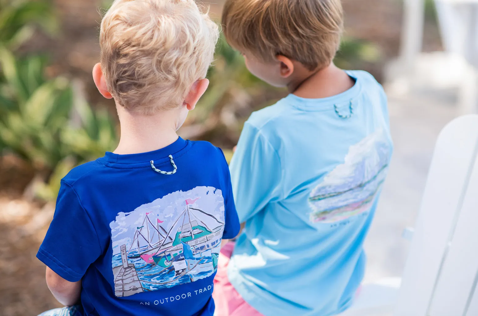 Boys Pro Performance Fishing Tee with Harbor Art