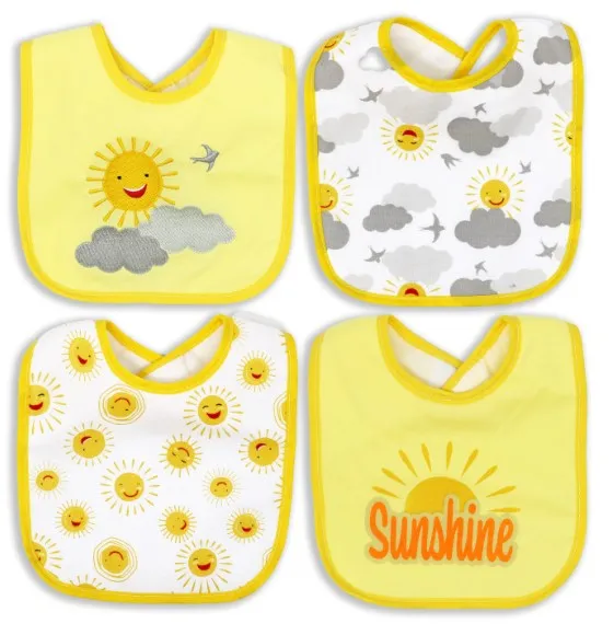 Buba Baby Asst'd. Waterproof Bibs - 4-pack